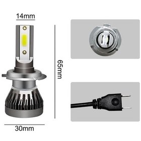 Resim Aoyingnettech Xenon Led Kiti H7 Far Beyaz Araba Ampulü 6000k 26000lm 120w 2'li Paket H7 Kısa 