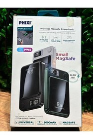 Resim shop .Phixi Force Series PW5 Magsafe Kablosuz Powerbank (5000mAh - 22.5W) 