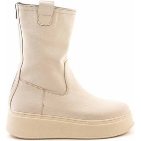 Resim Mocassini Deri Kadın Bot 7073 