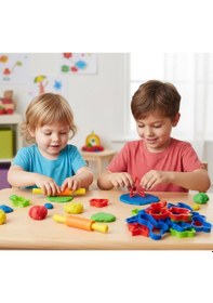 Resim Heroes Oyun Hamuru Şekilli Kalıplar Seti - 9 Lu + Mini Merdane 