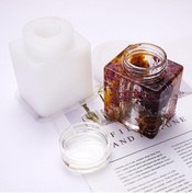Resim Getshopmini Epoksi Kapaklı Kavanoz Şişesi Silikon Kalıbı 