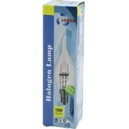 Resim Loban Halogen Lamp Halojen 18W=25W E14 Şeffaf - Kıvrık Sarı Renk Mum Ampul 205 Lumen (5067) 