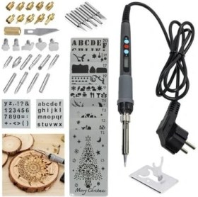 Resim Rox Wood 0143 Pro Ahşap Yakma ve Hobi Seti 60 Watt - 46 Parça 