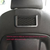 Resim 4 Evrensel Araba Depolama Ağı Cebi, Araba Koltuğu Yanı Arka Depolama Ağı Cebi, Telefon Tutucu Cebi Organizer, Çift Taraflı Lastikli İp için Araba. Araba Ev Depolama Kendinden Yapışkan Ağı Cebi 19.99*8.0 cm, Çok Fonksiyonlu Araba Depolama Ağı Cebi - Küçük, Dayanıklı, Kolay Kurulum ABS Cep Telefonu ve İhtiyaçlar Organizer Kutusu, Araba Ağı Zanaat Depolama 