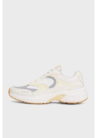 Resim Tommy Jeans Bayan Ayakkabı En0en02745 Zgb Beyaz-sarı Beyaz-sarı Beyaz - Sarı 