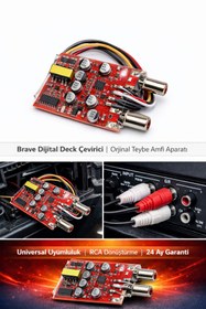 Resim Brave Dijital Deck Çevirici - 2 Kanal Amfi Dönüştürücü - Teybe Amfi Aparatı 