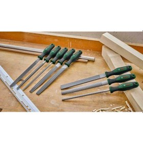 Resim Bosch 200 Mm Yuvarlak Saplı Ahşap Törpüsü Orta Diş 1600a03ds4 