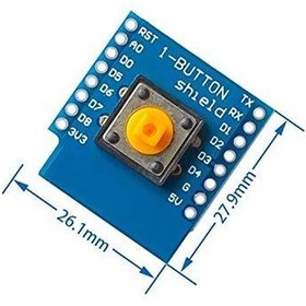 Resim D1 Mini Buton Shield Modülü Arduino Uyumlu 