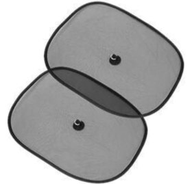 Resim Flying Oto Yan Cam Perdesi Vantuzlu Siyah 