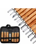 Resim Aubyhe Ahşap Oymacılık Takımı 12 Parça - Keskin Uçlar, Dayanıklı Tasarım, Farklı Kullanım Alanları, Kolay Taşıma Kutusu 