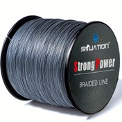 Resim SIIUATION StrongPower 500m/1640ft Balık Avı İpi, 4 İplik Çok Lifli PE, Aşınmaya Dayanıklı Örgü, 4.54-36.29 KG, Düz Uzun Atış, Avcılık ve Balıkçılık Ekipmanları 