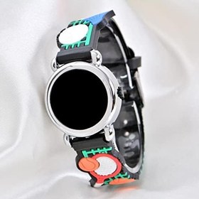 Resim Çocuk Kol Saati Tenis Raket Desenli (04-09 Yaş) Led Ekran Silikon Kordon ST-304154 