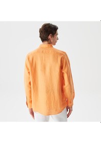 Resim Nautıca Erkek Beyaz Slım Fıt Uzun Kollu Gömlek W35101t 62l Turuncu 