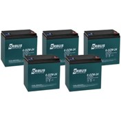 Resim POWER-XTRA Or bus 6-DZM-24 12V 24 Ah Elektrikli Bisiklet Aküsü 5 Li Paket 
