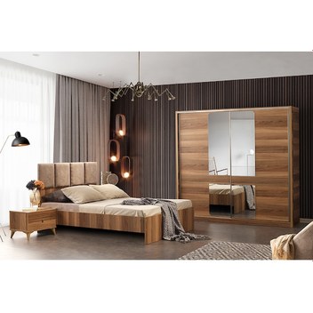 Beenal Beenal Azra Yatak Odası Takımı - Ceviz