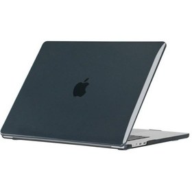 Resim Apple Uyumlu MacBook 15&prime Air M2 2024 A2941 Zore Msoft Kristal Kapak Siyah 