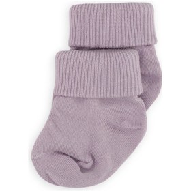 Resim Novibaby 2'li Bambu Bebek Çorap I Purple I 0 6 Ay I Lila Yenidoğan Bebek Çorabı Çok Renkli 