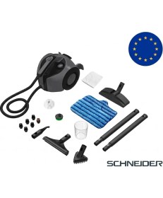 Resim Schneider Çok Fonksiyonlu Buharlı Temizlik Makinesi - Çelik Kazanlı 1800W 