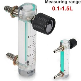 Resim Guangdong Spirit 0-1.5lpm 1.5l Oksijen Hava Gaz Debimetre Ölçer Kontrol Valfi ile Ölçme Aracı 