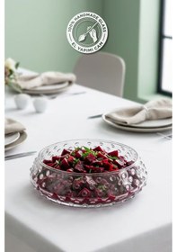 Resim Selen Concept Bubble Model Orta Boy El Yapımı Cam Salata Ve Sunum Kasesi 2'li Set Şeffaf 