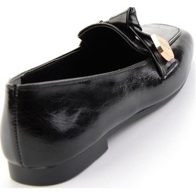 Resim Bambi Siyah Kadın Loafer Ayakkabı K01641022442 Siyah 