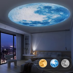 Resim Gezegen Ay Projeksiyonu, 1/3/6 gezegen görüntüsü değişiklikleri, gece lambası projeksiyon lambası, 360 derece döndürme, Ay Dünya Merkür Mars Satürn, hediye olarak uygun, oda dekorasyonu, fotoğraf arka planı, duvar tavan dekorasyonu 