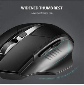 Resim Prestigegoods Inphıc F1 Kablosuz Fare 1600 Dpı 6 Tuşlar Tip-c Şarj Edilebilir Sessiz Oyun Mouse Ev Ofis İçin DR6 