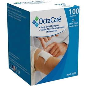 Resim Octacare Steril Kompres Bez Spanç 7.5 x 7.5 CM 100 Adet 