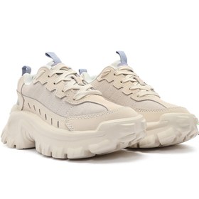 Resim Caterpillar Kadın Bej İntruder Essential Bağcıklı Süet Deri Sneaker 013G101005 