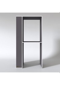 Resim Kenzlife Çamaşır-Kurutma Makinesi Dolabı Bolodenka Sol Gri 180*090*60 Banyo Kapaksız Arkalıksız Çok Renkli 