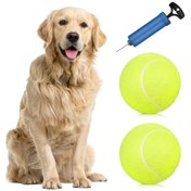 Resim Neevoyu 2 Adet 9.5 İnçlu Lastik Ve Feltli Şişme Tenis Topu - Boş Zaman Aktivitesi İçin Ideal 