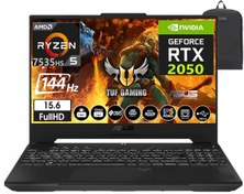 Resim TUF GAMING A15 Amd Ryzen 5 7535HS 96gb DDR5 2tb SSD RTX2050-144HzW11PRO 15.6" Fhd FA506NF-HN05047+ Çanta Asus