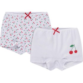 Resim Civil Girls Kız Çocuk Kiraz 2-10 Yaş 2'li Boxer - Standart / 8-9 Yaş 