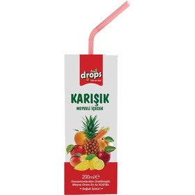Resim Fruit Drops Karışık Meyveli İçecek 200 Ml 