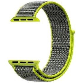 Resim Schulzz iOS Uyumlu Watch Seri 2 3 4 38 - 40 Mm Spor Loop Dokuma Kordon (369297021) 