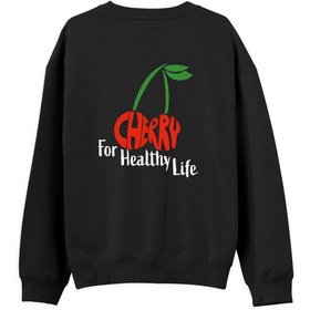 Resim Cherry - Sweatshirt - Regular - Siyah / XXL / Regular 