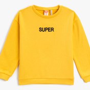 Resim Erkek Bebek Basic Sweatshirt Baskı Detaylı 