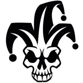 Resim Kıvırcıkyoga Joker Oto Motor Laptop Duvar Folyo Sticker 15 X 16 Cm 