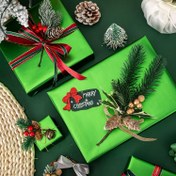 Resim Geniş Rulo Hediye Kağıdı - 17.12,7 cm x 10,0 Metre - Lüks Parlak Gümüş Folyo Metalik Renkli Katı Renk Düğün Duşu, Sevgililer Günü, Noel, Bebek Partisi için 