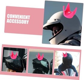 Resim ULTECHNOVO 2 Adet Dekorasyon Kadın Kaskları Noel Kaskları Evrensel Kasklar Kayak Aksesuarları Elektrikli Araç Taç Sopa Scooter Vantuzlu Kasklar Silgi Rosy 