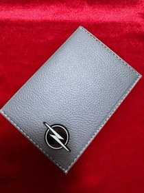 Resim ATTA PAZARLAMA Kabartmalı Pleksi Grı Deri Opel Markalı Ruhsatlık, Ruhsat Kılıfı, Ruhsat Cüzdanı, Ruhsat Kabı 