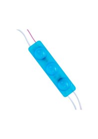 Resim Powermaster 12 Volt 1.5 Watt Mavi Yanıp Sönen Parlak Tek Renk 2835 69 X 16 Mm Ip65 160 - 180 Lümen 160 Derece Modül Led 