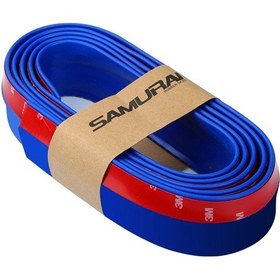 Resim Jeehugo Araba Ön Arka Tampon Yan Panel Dekoratif Koruyucu Bant Tpvc Esnek 2.5m Mavi 