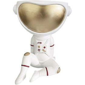Resim Suntek Magideal Sevimli Astronot Vazo Konteyner Masa Altın-oturmak 