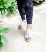 Resim Kadın Püskül Detaylı Kalın Taban Ev Ve Dışarı Terliği Ekru 