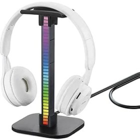 Resim Masaüstü Oyuncu Kulaklık Rgb Standı ZR715 