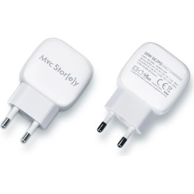 Resim Mcstorey 20W Qc/pd Type-C ve Usb-A Girişli Hızlı Şarj Güç Adaptörü 