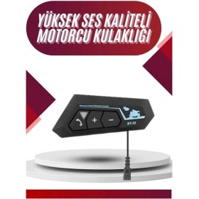 Resim Aylina Mey Ithalat® Intercom Bluetooth Kask Kulaklık Motosiklet Kulaklık 5.0 Bluetooth 