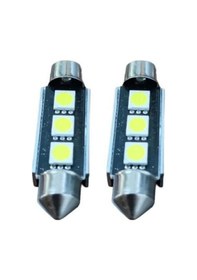 Resim Carub Sofit Ampul 12v 3 Ledli 41 Mm Takım 2 Adet 