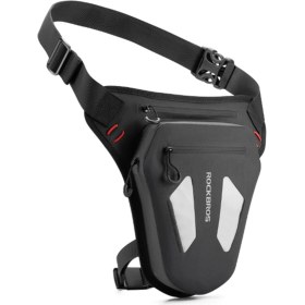 Resim Pshcooe Rockbros Su Geçirmez Motosiklet Bisiklet Bacak Çantası Yansıtıcı Crossbody Bel Paketi Açık Paket Çanta Ayarlanabilir Moto Ekipmanları (Yurt Dışından) 